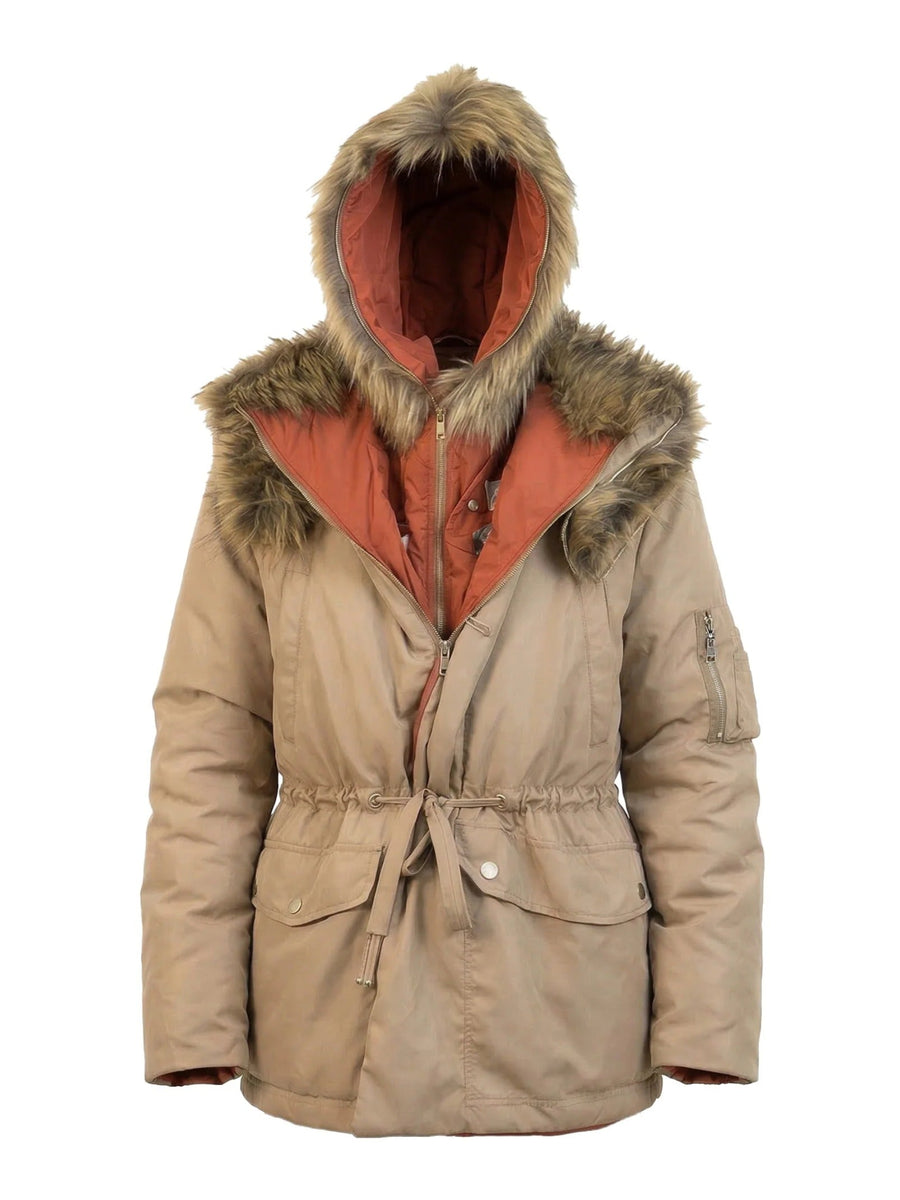 Double Hood Puffer Jacket